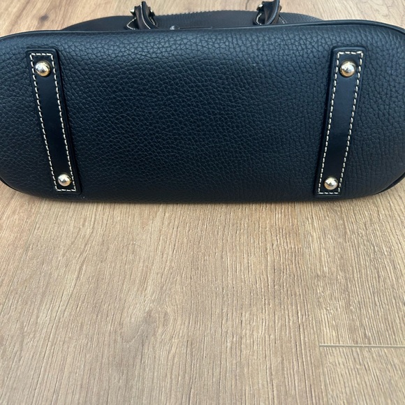 Dooney & Bourke Black Pebbled Leather Satchel - Picture 3 of 7